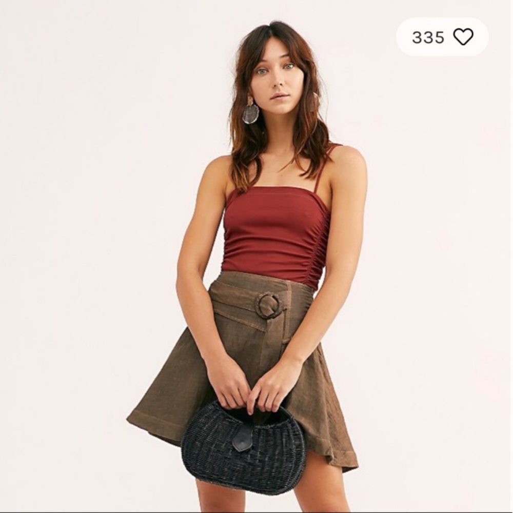 Free People Side Ribbed Tank Bodysuit